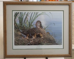 Mallard family print
