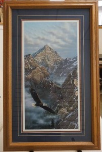 Eagle soaring print
