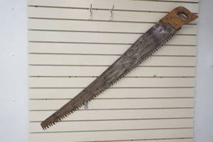 vintage one man saw