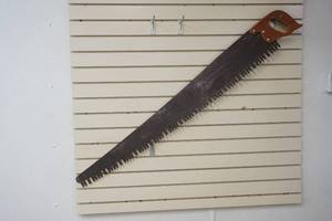 vintage one man saw