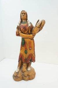 indian maiden statue
