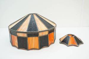 slag glass lamp shade