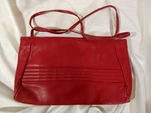 Red Leather Purse