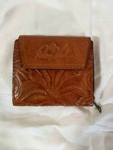 Patricia Nash Womans Burnished Tooled Leather Wallet