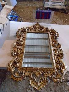 Ornate mirror. As shown.
