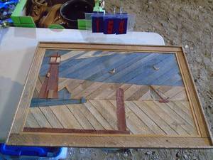 36 x 24 wood picture frame. As shown.