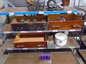 All items on 3 shelves. As shown.