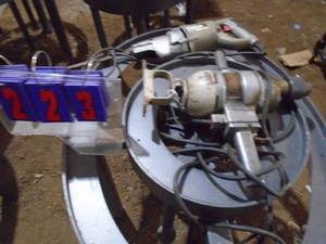 Van Dorn 58 drill & Porter Cable saw. Both work. As shown.