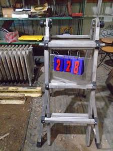 Little Giant style ladder approx 10. As shown.