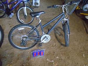 Black Mountain bike with 24 tires. As shown.