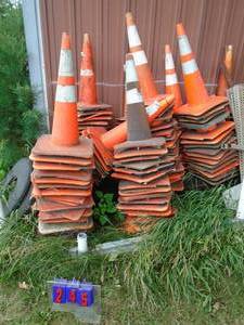 All traffic cones. As shown.