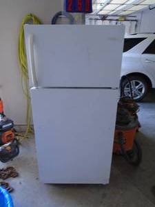 Fridgidare top freezer garage fridge. Good working unit. As shown.