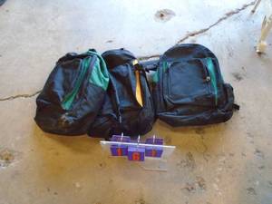 Qty of 3 back packs with school supplies. As shown.