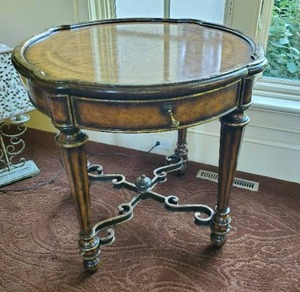 Villa Argenta End Table By Marge Carson