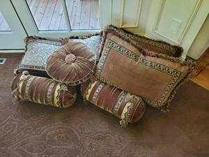 Assortment Of Designer Throw Pillows