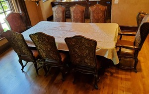 Large Dining Table With Eight Chairs