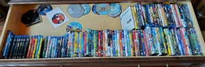 Collection Of DVDs And Blu-Rays