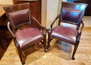 Pair Of Office Chairs On Wheels