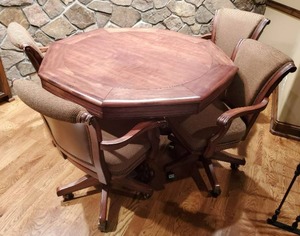 Gaming Table With Four Chairs