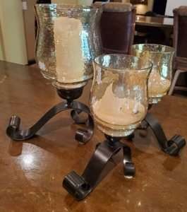 Candle-Holders With Candles