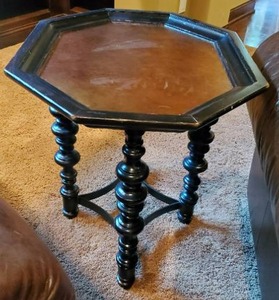 Copper Inlay Accent Table