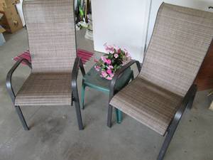 lot 21 image: 2 patio chairs 23W30D40.5H, ...