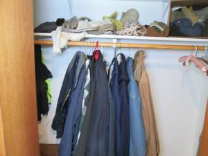 lot 81 image: Contents of closet including mens ...