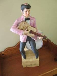 lot 115 image: Yours Elvis 55 music box decanter...