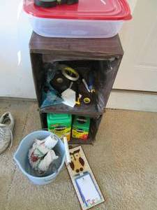 lot 63 image: Miracle gro, electrical tape and mo...