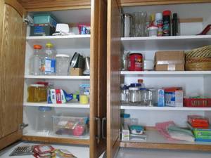 lot 181 image: Contents of 2 cupboards includes de...