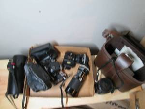lot 206 image: Canon AE-1 camera in case with mult...