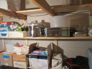 lot 209 image: 2 shelves of content including Maso...
