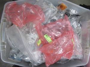 lot 814 image: WHOLESALE BINS OF CABINET HARDWARE SETS (SEE PHOTOS)