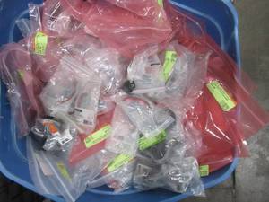 lot 815 image: WHOLESALE BINS OF CABINET HARDWARE SETS (SEE PHOTOS)