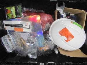lot 832 image: WHOLESALE BINS OF TOOLS, CABINET HARDWARE & OTHER MISC. ITEMS (SEE PHOTOS)
