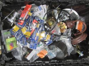 lot 834 image: WHOLESALE BINS OF TOOLS, CABINET HARDWARE & OTHER MISC. ITEMS (SEE PHOTOS)