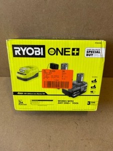 RYOBI ONE 18V Lithium-Ion 4.0 Ah Battery (2-Pack) and Charger Kit