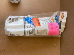 HDX 10 ft. x 25 ft. Clear 3.5 mil Plastic Sheeting