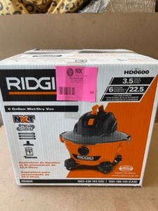 RIDGID 6 Gal. 3.5-Peak HP NXT WetDry Shop Vacuum with Filter, Hose and Accessories