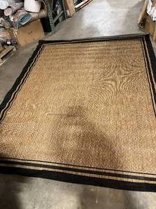 lot 26 image: Gertmenian & Sons Paseo Soroa ChestnutBlack 8 ft. x 10 ft. Border IndoorOutdoor Area Rug