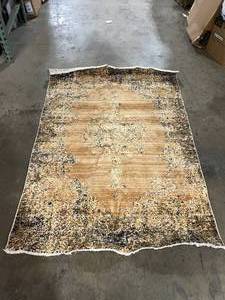lot 29 image: Unique Loom Dark Beige 4 ft. x 6 ft. Graham Area Rug