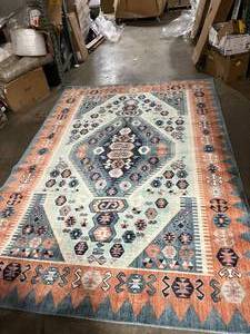 lot 35 image: Buttercup Diamond Vintage Persian Woven Rug - Opalhouse