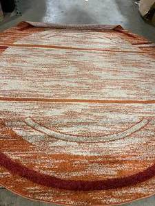 lot 36 image: Unique Loom Autumn Collection Modern Contemporary Casual Abstract Area Rug,  BeigeTerracotta Rustic