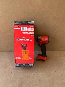 lot 76 image: Milwaukee M18 FUEL GEN-3 18V Lithium-Ion Brushless Cordless 38 in. Compact Impact Wrench with Friction Ring (Tool-Only