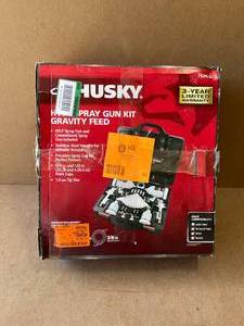 lot 92 image: Husky HVLP and Standard Gravity Feed Spray Gun Kit