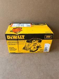 lot 100 image: DEWALT 20-Volt MAX Cordless 6-12 in. Circular Saw (Tool-Only)