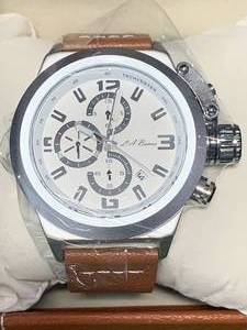 New LA Banus Crown Screw Chrono Watch $722 Retail
