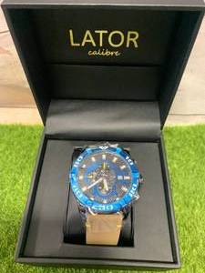 New Lator Calibre IP Plated Case Watch $748 Retail
