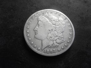 1892 S Morgan Silver Dollar