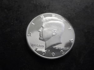 1992 Silver Kennedy Half 90% Silver Choice Proof